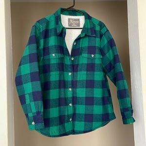 Cabelas Plaid Sherpa Lined Shacket